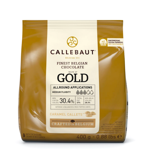 Chocolate caramelizado Gold en callets 400gr - CALLEBAUT (PRONTA CADUCIDAD: 30/11/2024)