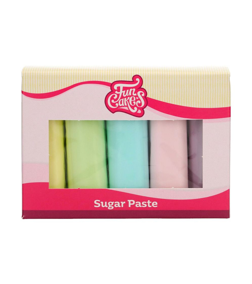 Pack fondant tonos pastel 5u - FUNCAKES