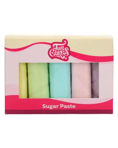 Pack fondant tonos pastel 5u - FUNCAKES