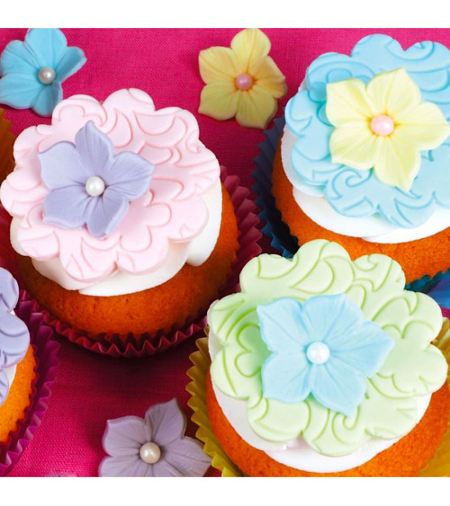 Pack fondant tonos pastel 5u - FUNCAKES