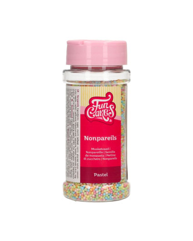 Nonpareils o mini perlas mix colores pastel 80gr - FUNCAKES