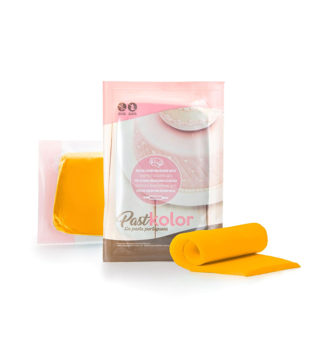 Fondant amarillo huevo 250gr - PASTKOLOR (PRONTA CADUCIDAD: 17/10/2024)