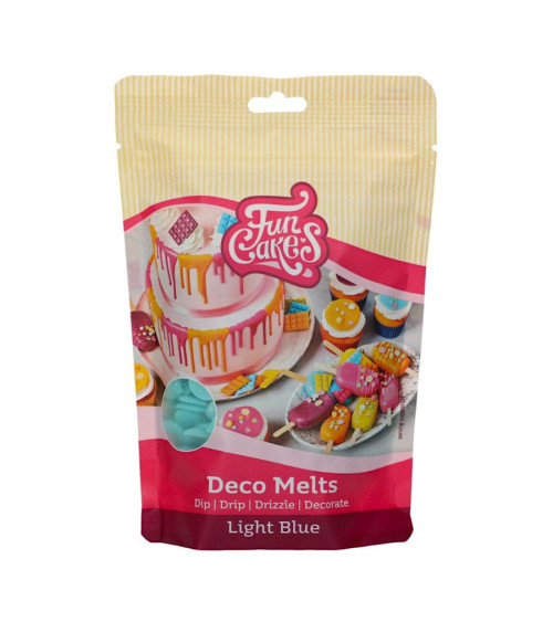 Deco melts color azul claro 250gr - FUNCAKES (PRONTA CADUCIDAD: 31/10/2024)