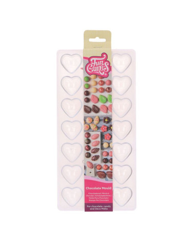 Molde para chocolate corazones - FUNCAKES