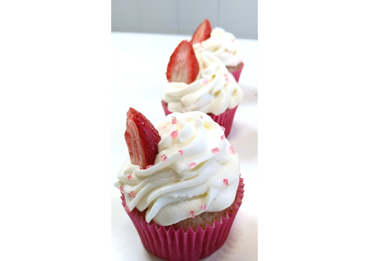 Cupcakes de fresas y nata